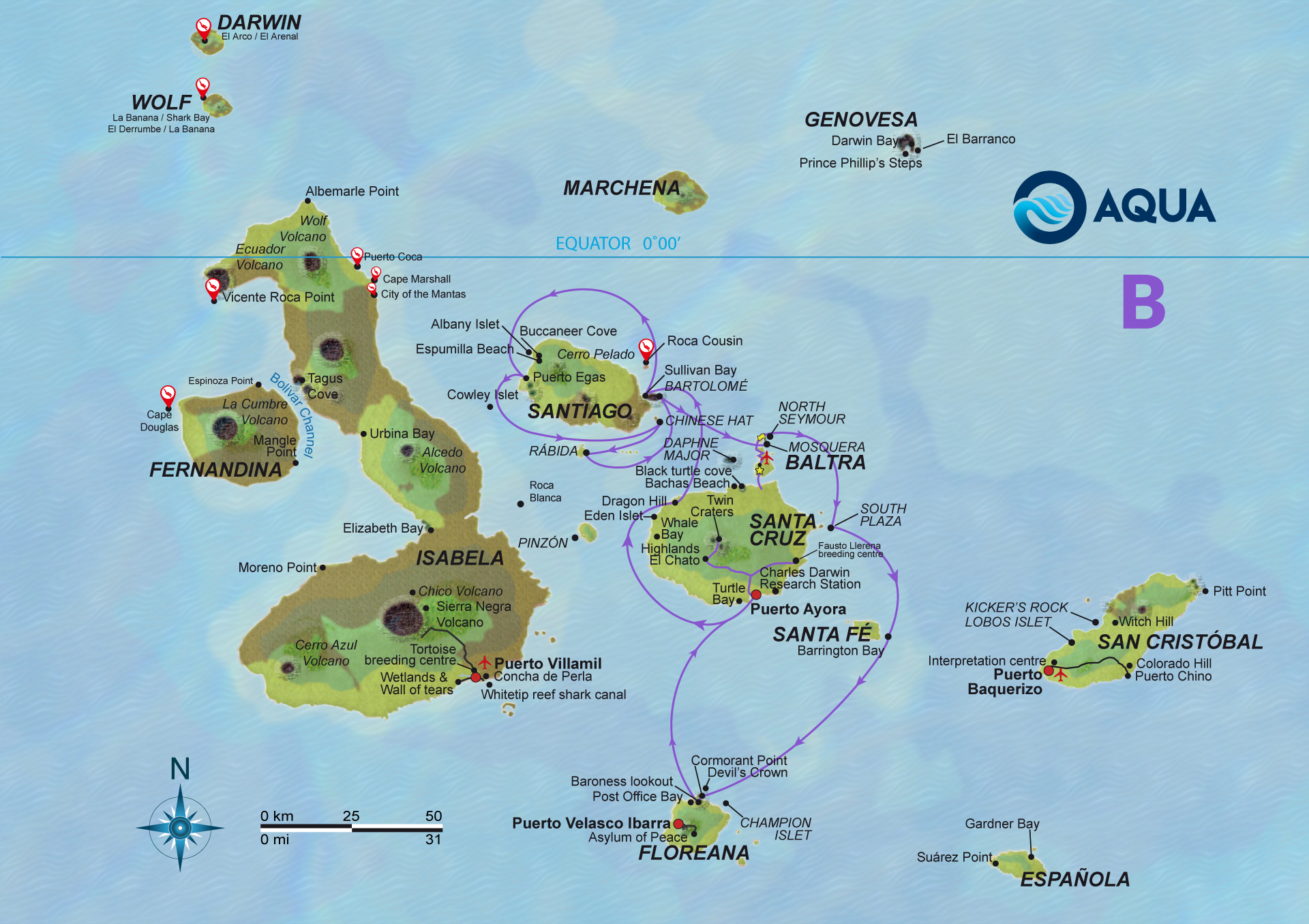 Aqua-yacht- Galapagos-Islands liveaboards-naturalist